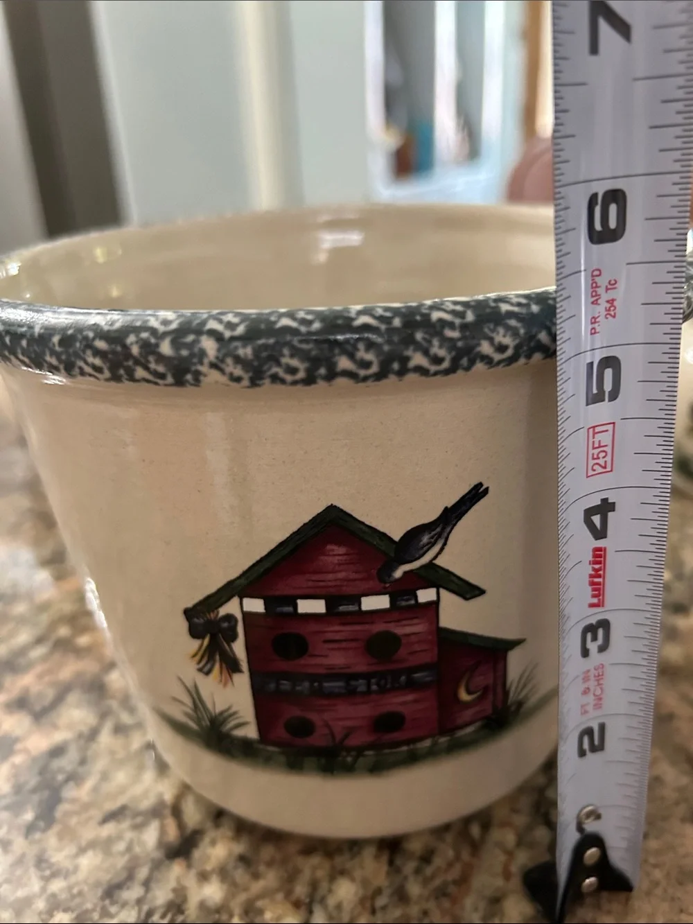 Home & Garden Party Ceramic Birdhouse Crock, Creamer, & Sugar Set